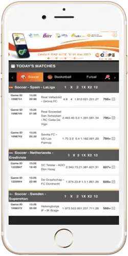 Score Bet Ethiopia app on Android phone